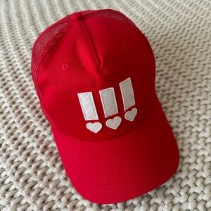 Daily Drills Red heart hat